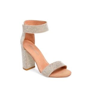 Jeffrey Campbell Kassidy Glitter Heel Sandal